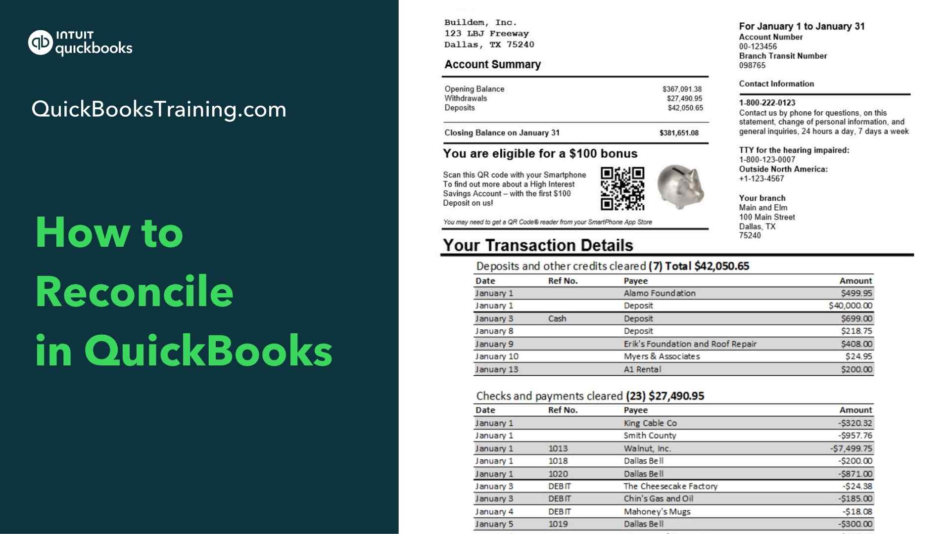 How to Reconcile in QuickBooks